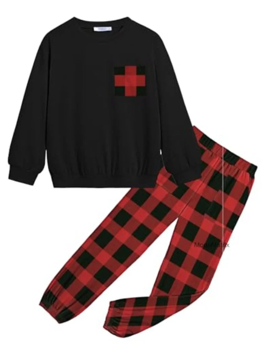 Girls 2 Piece Outfit Long Sleeve Sweatshirt & Sweatpants Set